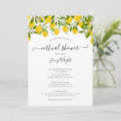 Virtuele Online Bruids- of Baby Shower Citroenen Kaart (Staand voorkant)