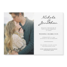 Virtuele online foto-bruiloft Magnetische uitnodig