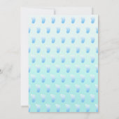 Virtuele online lange afstand douche Baby Boy Voet Kaart (Achterkant)