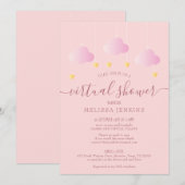 Virtuele online lange afstands douche per post Roz Kaart (Voorkant / Achterkant)