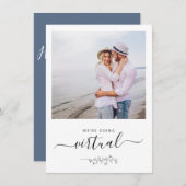 Virtuele online minimalistische uitnodiging tot he (Voorkant / Achterkant)