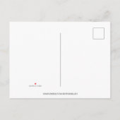 Virtuele online uitnodiging voor verjaardagsfeest briefkaart (Achterkant)