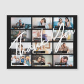 Virtuele online verjaardag custom 12 foto bedankt (Voorkant)