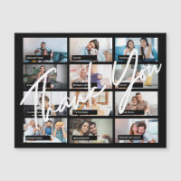 Virtuele online verjaardag custom 12 foto bedankt