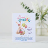 Virtuele paaseierenjacht! Uitnodigingen voor video (Staand voorkant)