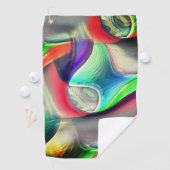 Virtuele psychedelische metaalpantsering golfhanddoek (Insitu)