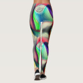Virtuele psychedelische metaalpantsering leggings (Achterkant)