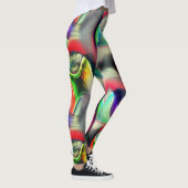 Virtuele psychedelische metaalpantsering leggings (Rechts)
