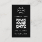Virtuele QR Code Reward Business Logo Digital Loya Klantenkaartje (Voorkant)