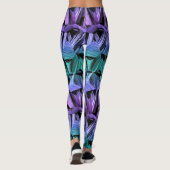 virtuele realiteit, donkere kristalgradiënt : leggings (Achterkant)