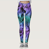 virtuele realiteit, donkere kristalgradiënt : leggings (Voorkant)