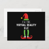 Virtuele realiteit Elf kerstcadeautjes voor famili Briefkaart (Voorkant / Achterkant)