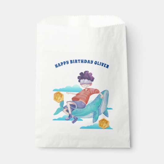 Virtuele realiteit | Gaming Birthday Dank u Bedankzakje (Voorkant)