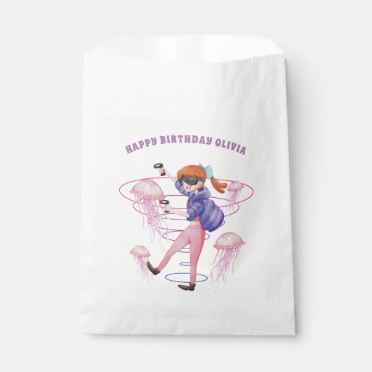 Virtuele realiteit | Gaming Birthday Dank u wel Bedankzakje (Voorkant)