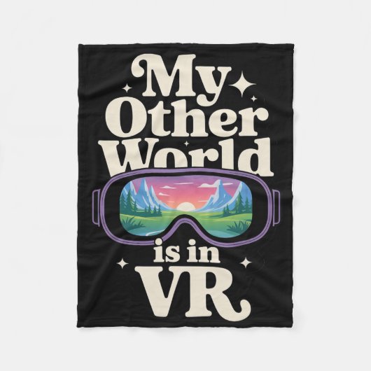 Virtuele Realiteit Headset Voor Immersieve Gamer W Fleece Deken (Voorkant)