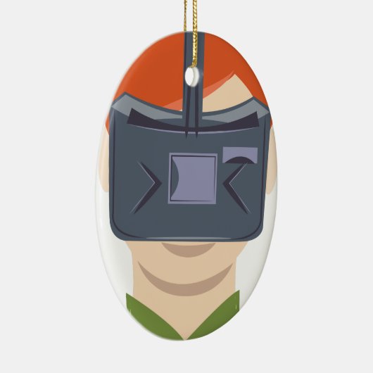 Virtuele realiteit keramisch ornament (Rechts)