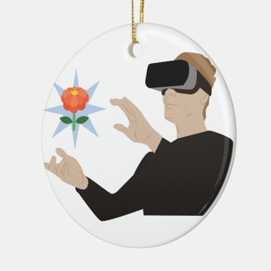 Virtuele realiteit keramisch ornament (Links)
