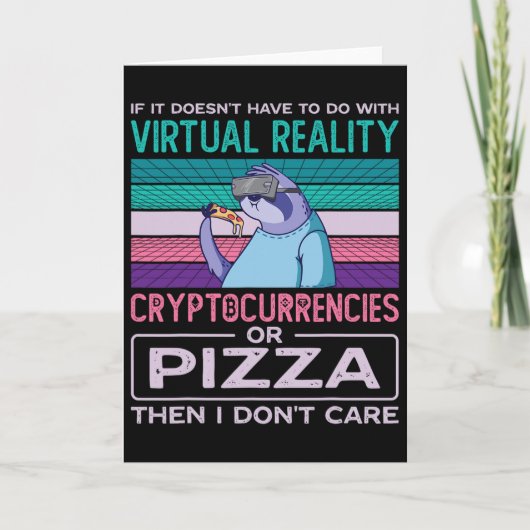 Virtuele Realiteit Vr Augmented Reality Ar Pizza A Kaart (Voorkant)