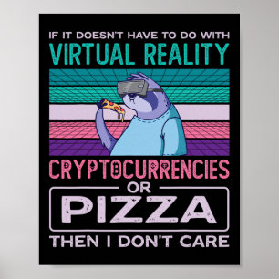 Virtuele Realiteit Vr Augmented Reality Ar Pizza A Poster