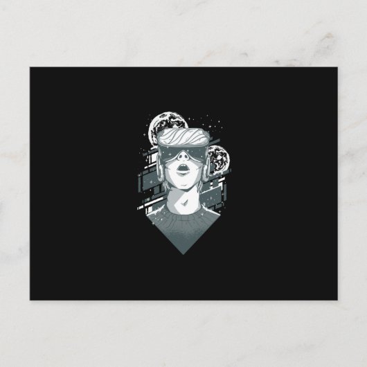 Virtuele realiteit VR Briefkaart (Voorkant)