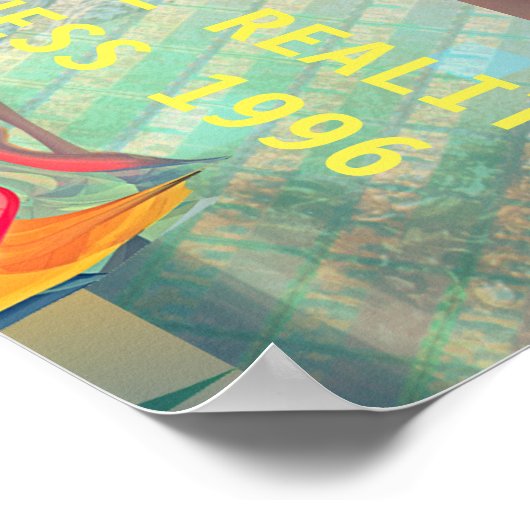 VIRTUELE REALITEITSMADNESS 1996 POSTER / ART ON WA (Hoek)