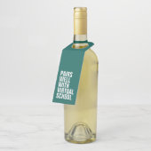 Virtuele school grappig leren op afstand flessenhanger (Schuin)