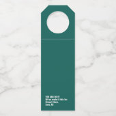 Virtuele school grappig leren op afstand flessenhanger (Achterkant)