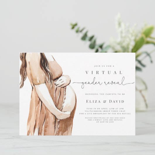  Virtuele sekse onthult de "Boho Zoom Party" Kaart (Staand voorkant)