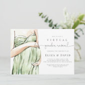 Virtuele sekse onthult de groene boho die hij of Kaart (Staand voorkant)