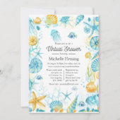 Virtuele Shower met blauw en geel Zee Kaart (Voorkant)