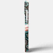 Virtuele smeltsteen grijze stenen in koper Case-Mate iPhone case (Achterkant / Links)