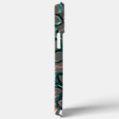 Virtuele smeltsteen grijze stenen in koper Case-Mate iPhone case (Achterkant / Rechts)