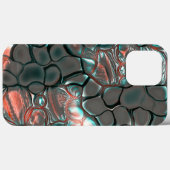 Virtuele smeltsteen grijze stenen in koper Case-Mate iPhone case (Achterkant (horizontaal))