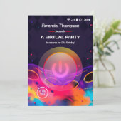 Virtuele startdag gloed kaart (Staand voorkant)