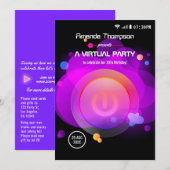 Virtuele startdag gloed kaart (Voorkant / Achterkant)