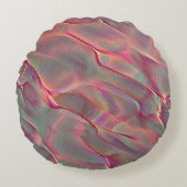 Virtuele steen in satijnen tint, perzik of levend  rond kussen (Voorkant)