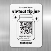 Virtuele Tip Jar met QR Code Magneet