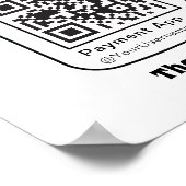 Virtuele Tip Jar met QR Code Poster (Hoek)