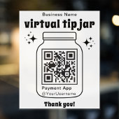 Virtuele Tip Jar met QR Code Sticker