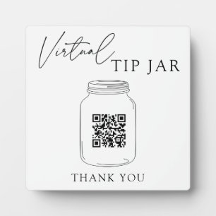 Virtuele tip Jar QR-code Fotoplaat