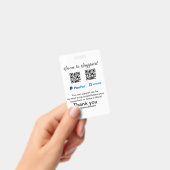 Virtuele tip per vierkante of codetonatie PayPal v Badge (Handheld)