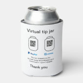 Virtuele tip per vierkante of codetonatie PayPal v Blikjeskoeler (Blikje Voorkant)