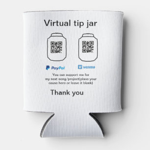 Virtuele tip per vierkante of codetonatie PayPal v Blikjeskoeler