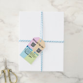 Virtuele tip per vierkante of codetonatie PayPal v Cadeaulabel (Met Touw)