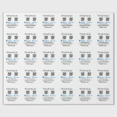 Virtuele tip per vierkante of codetonatie PayPal v Cadeaupapier (Vlak)