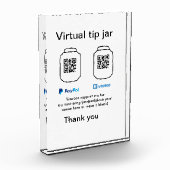 Virtuele tip per vierkante of codetonatie PayPal v Fotoblokken (Links)