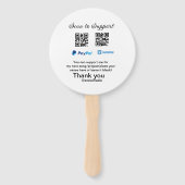 Virtuele tip per vierkante of codetonatie PayPal v Handwaaier (Voorkant)