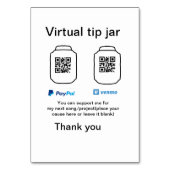 Virtuele tip per vierkante of codetonatie PayPal v Kaart (Achterkant)