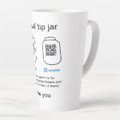 Virtuele tip per vierkante of codetonatie PayPal v Latte Mok (Rechterhoek)