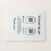 Virtuele tip per vierkante of codetonatie PayPal v Legpuzzel (Horizontaal)